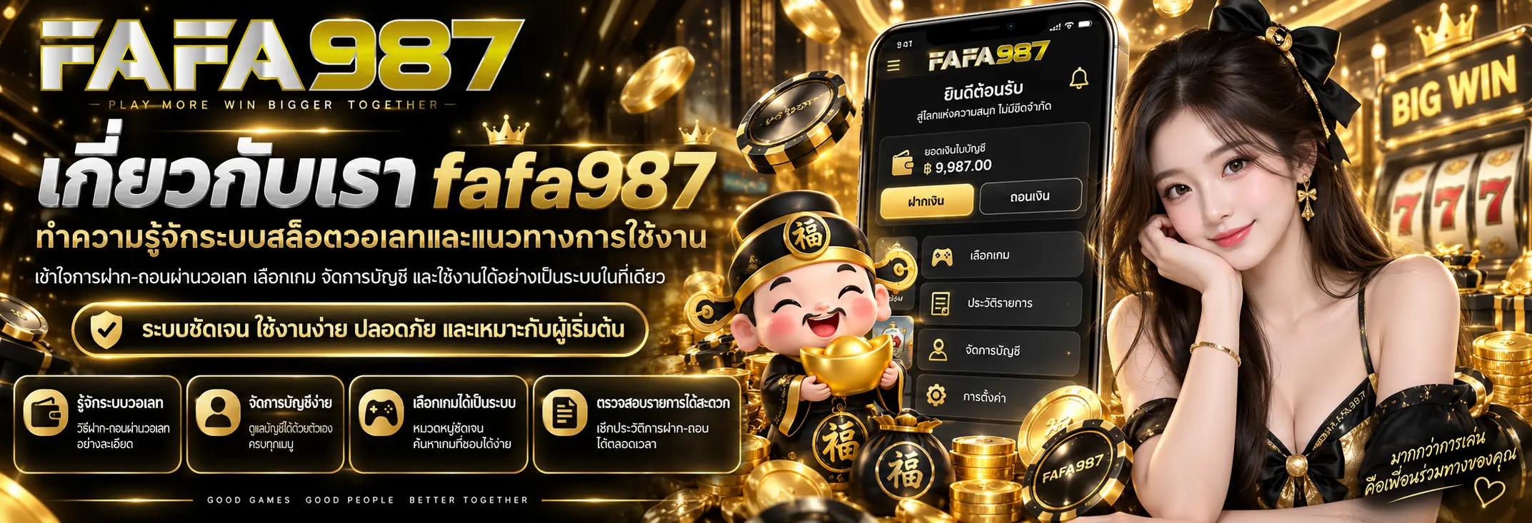 เกี่ยวกับเรา fafa987 ทำความรู้จักระบบสล็อตวอเลทและแนวทางการใช้งาน